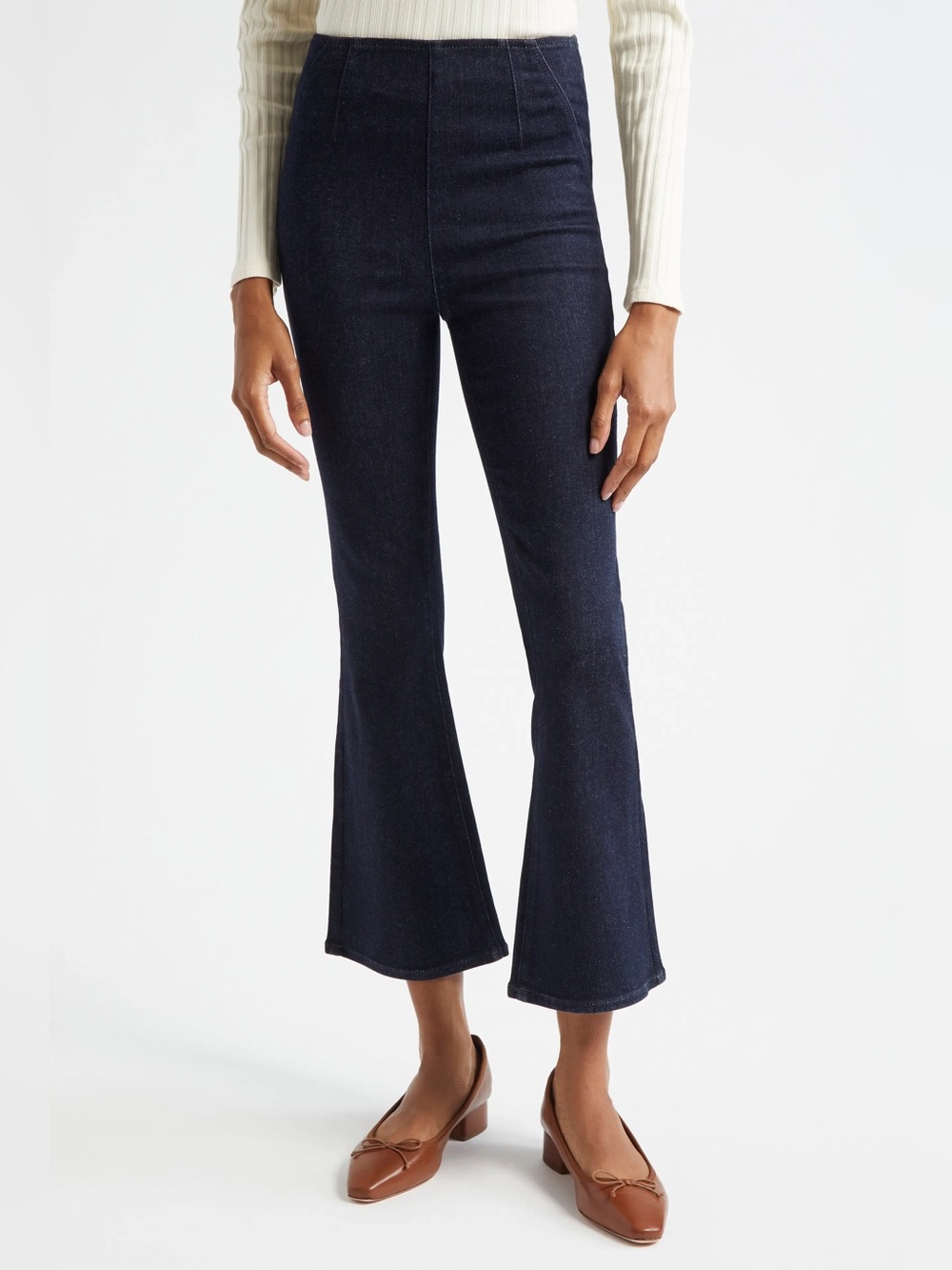 Veronica Beard Carson Crop Flare Jeans